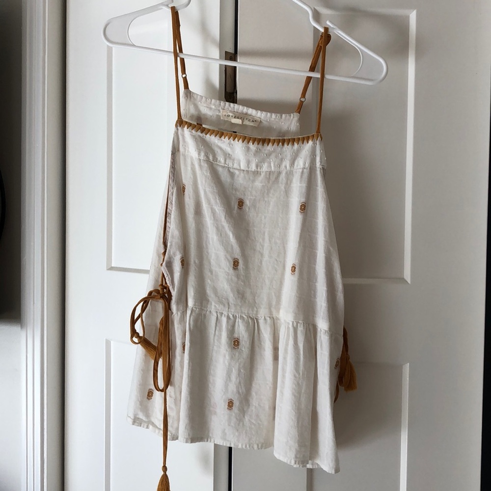 Lovestitch Boho Cotton Tank with Ties